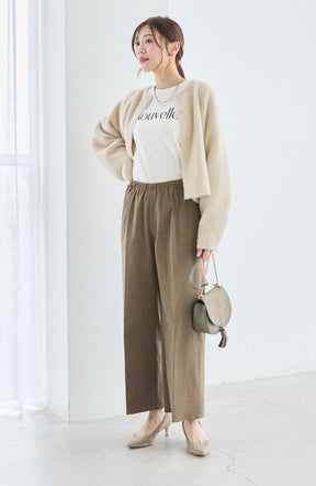 ストレッチ起毛ノンシームパンツ