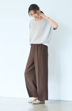 シルクライクセンタープレスパンツ