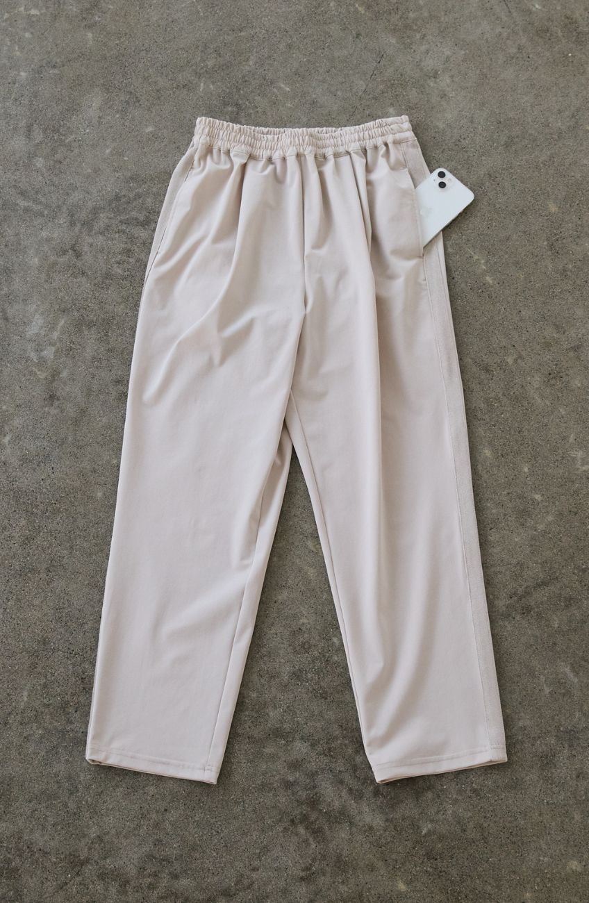 CICA配合サークルストレッチテーパードパンツ