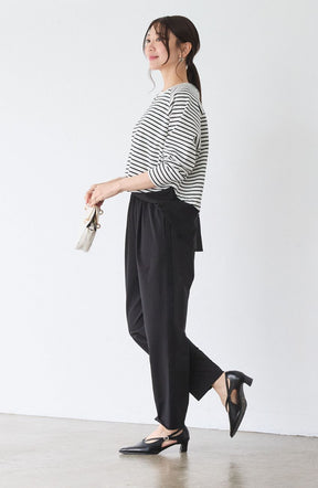 CICA配合サークルストレッチテーパードパンツ