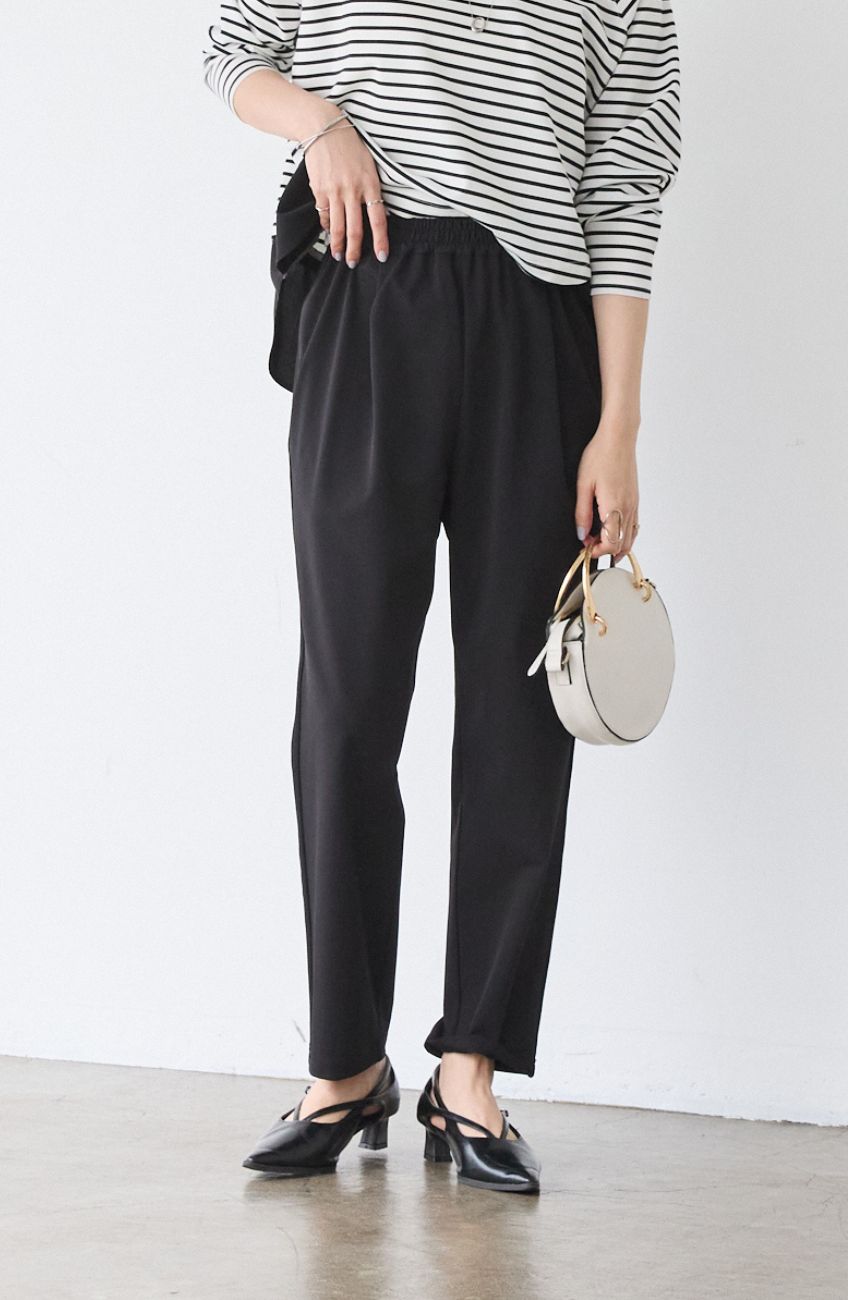 CICA配合サークルストレッチテーパードパンツ