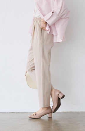 CICA配合サークルストレッチテーパードパンツ