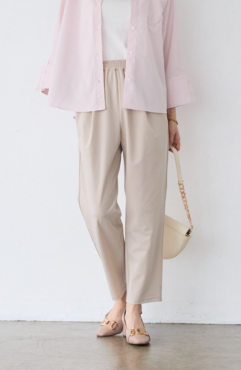 CICA配合サークルストレッチテーパードパンツ