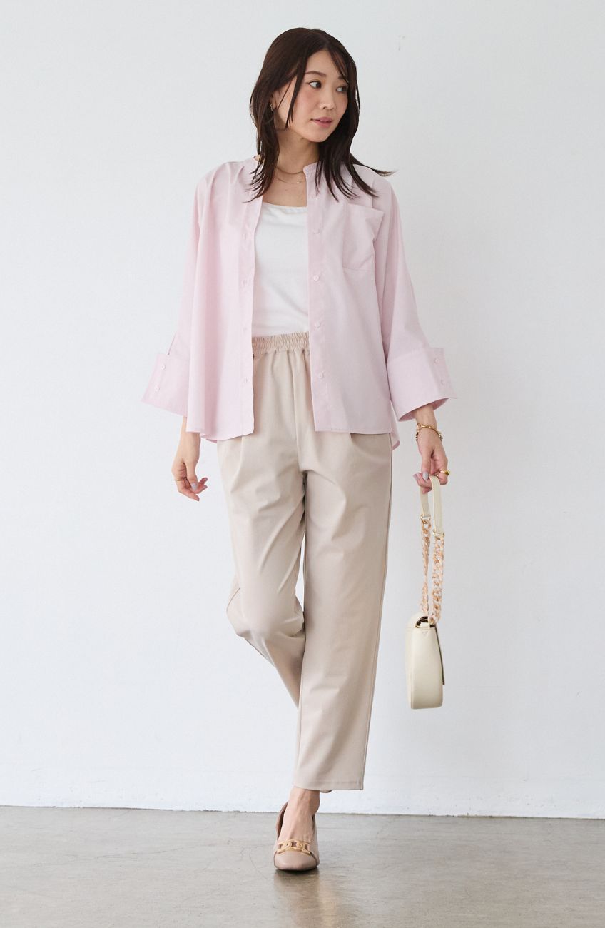 CICA配合サークルストレッチテーパードパンツ