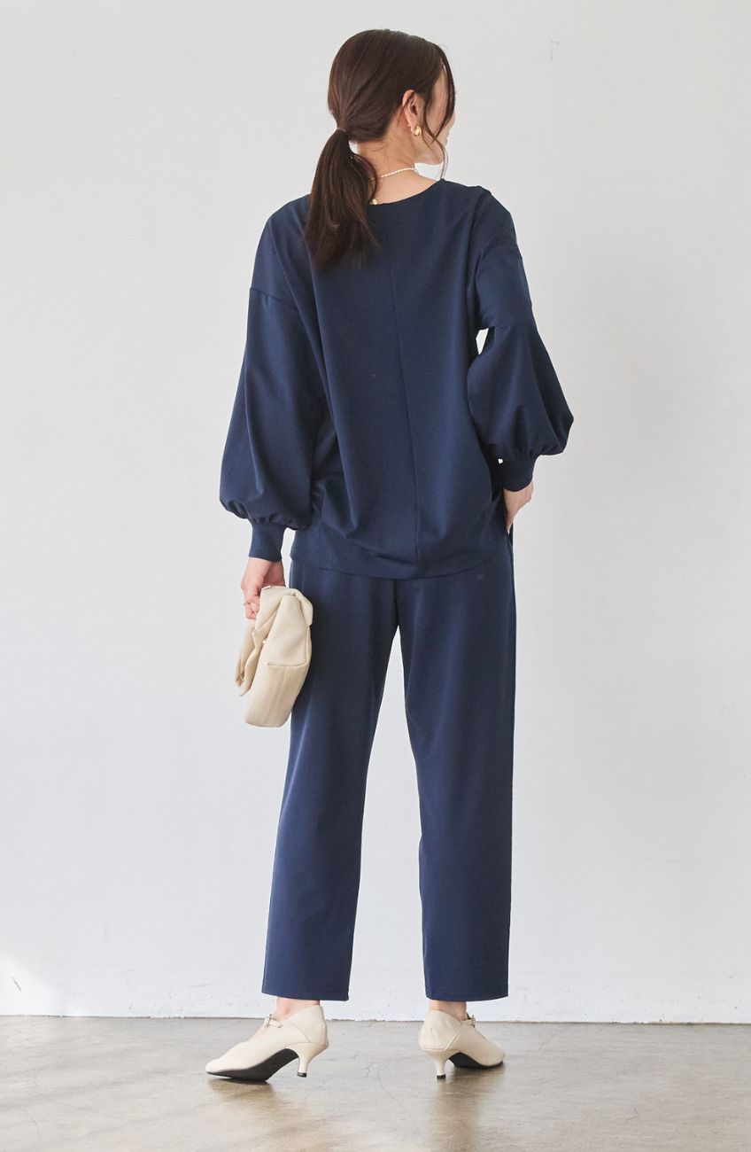 CICA配合サークルストレッチテーパードパンツ