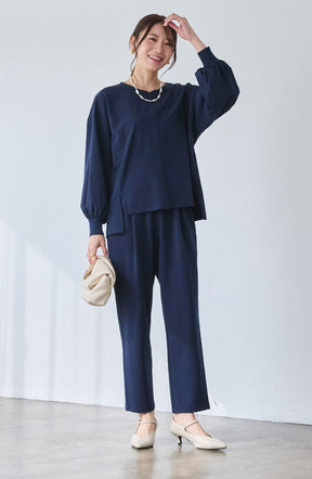 CICA配合サークルストレッチテーパードパンツ