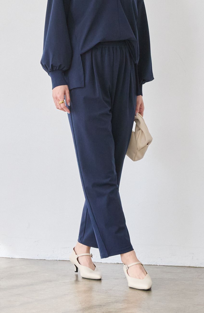 CICA配合サークルストレッチテーパードパンツ