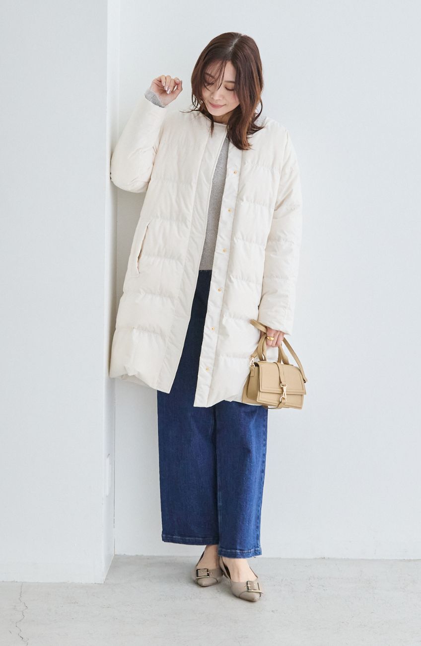 エアリーピュアダウンダブルステッチコート