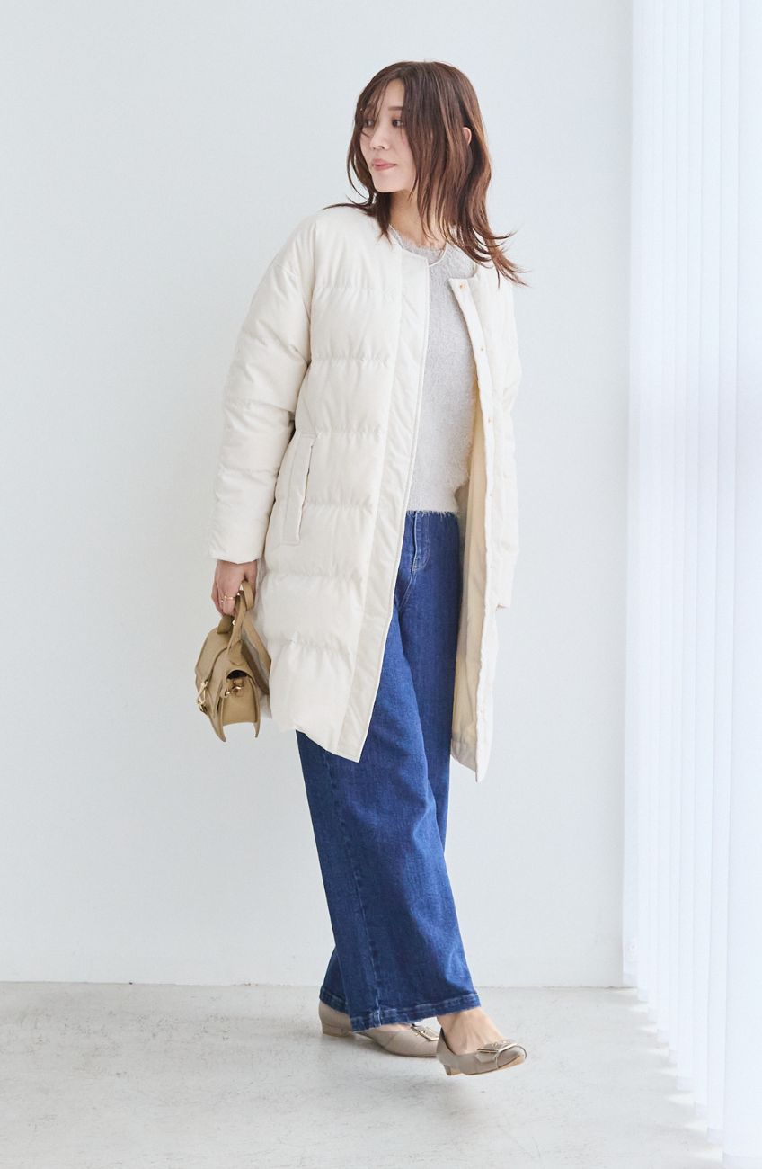 エアリーピュアダウンダブルステッチコート