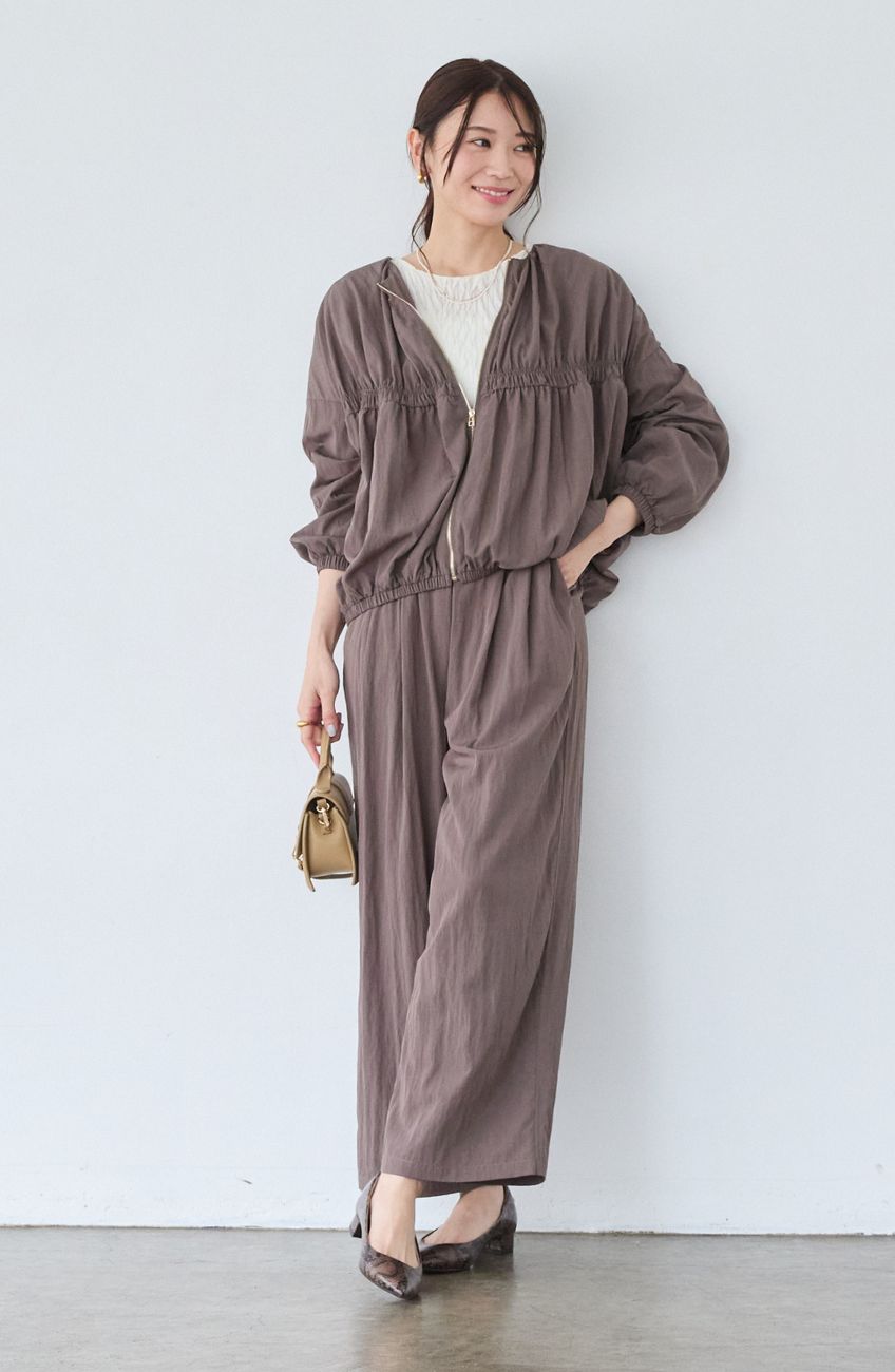 レーヨンナイロンイージーパンツ