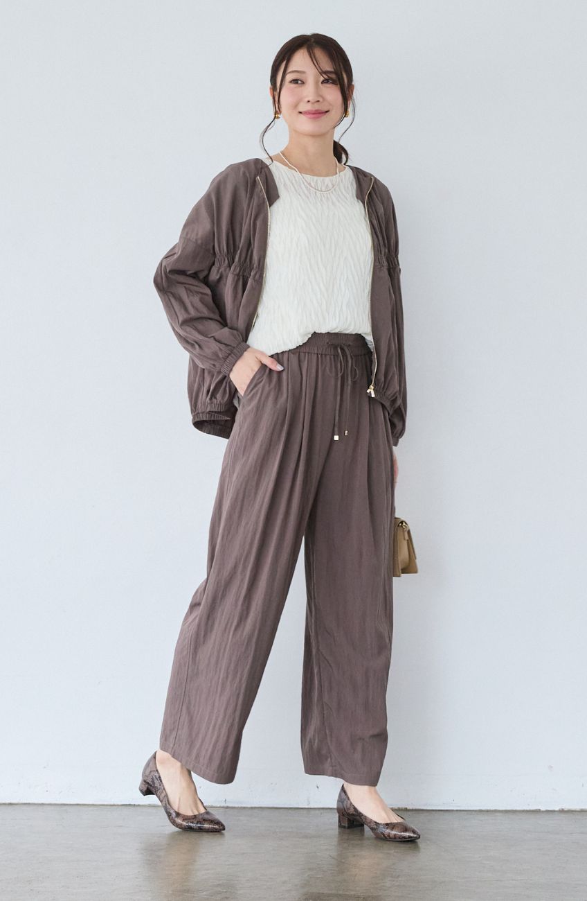 レーヨンナイロンイージーパンツ