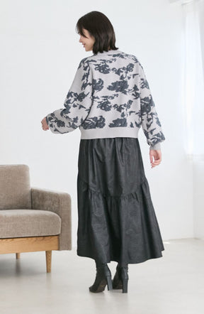 フラワージャガードモールブルゾン