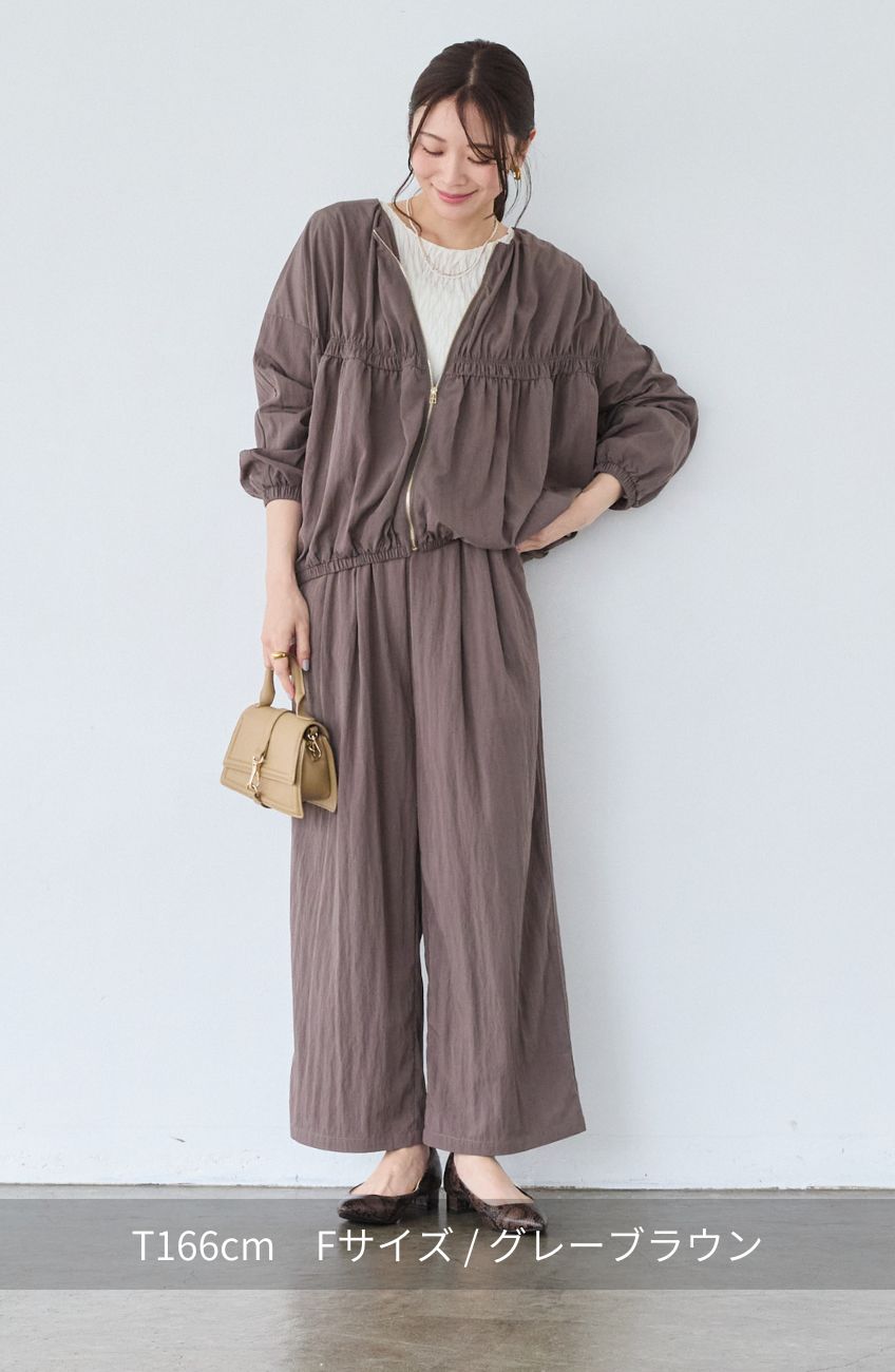 レーヨンナイロンイージーパンツ