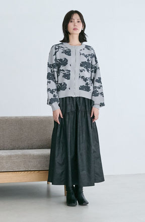 フラワージャガードモールブルゾン