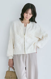 フラワージャガードモールブルゾン