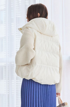 エアリーフードピュアダウンベスト