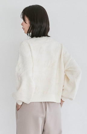 フラワージャガードモールブルゾン