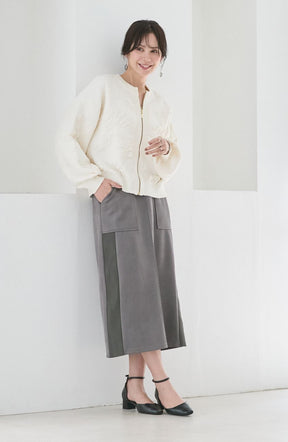 フラワージャガードモールブルゾン