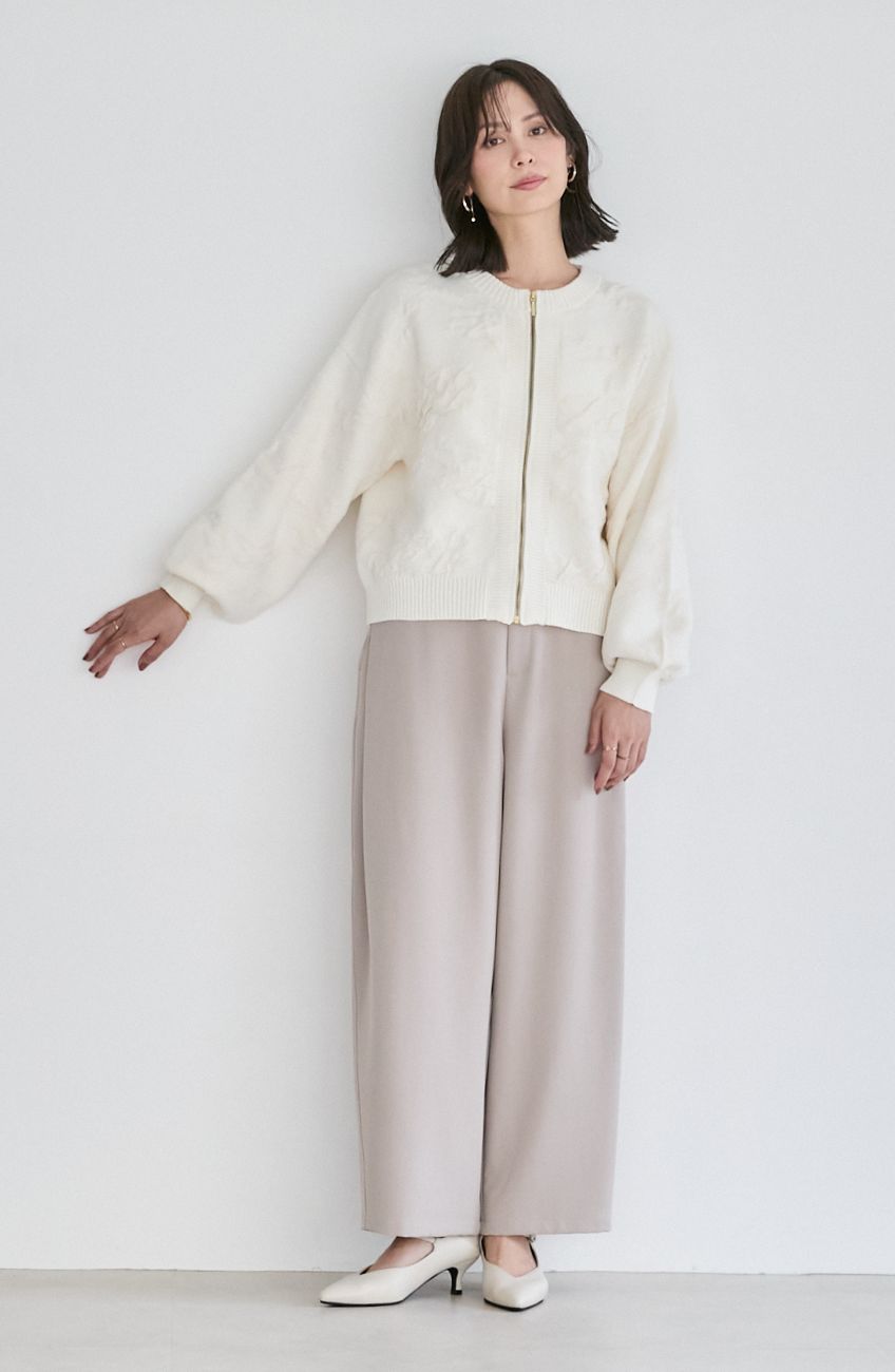 フラワージャガードモールブルゾン