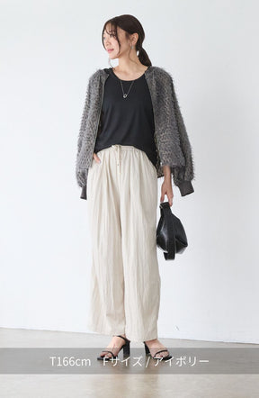 レーヨンナイロンイージーパンツ