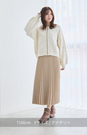 フラワージャガードモールブルゾン