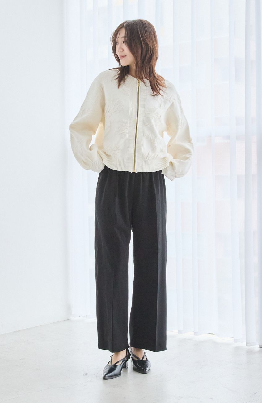 フラワージャガードモールブルゾン