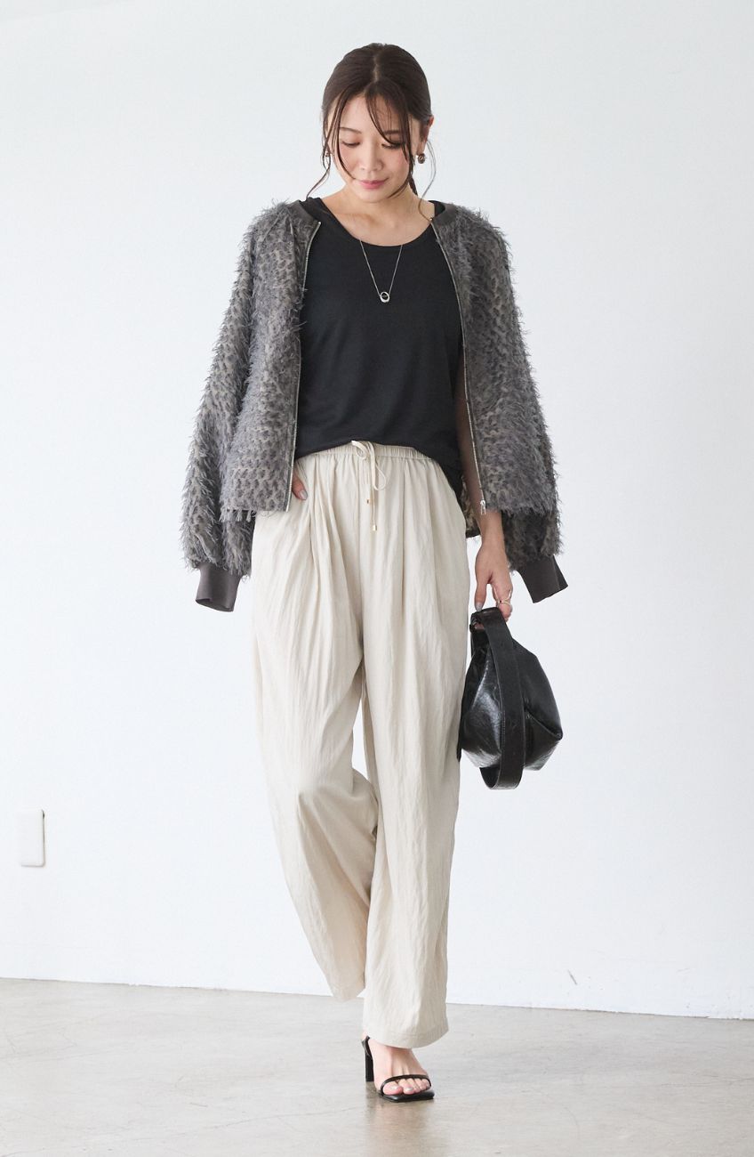 レーヨンナイロンイージーパンツ