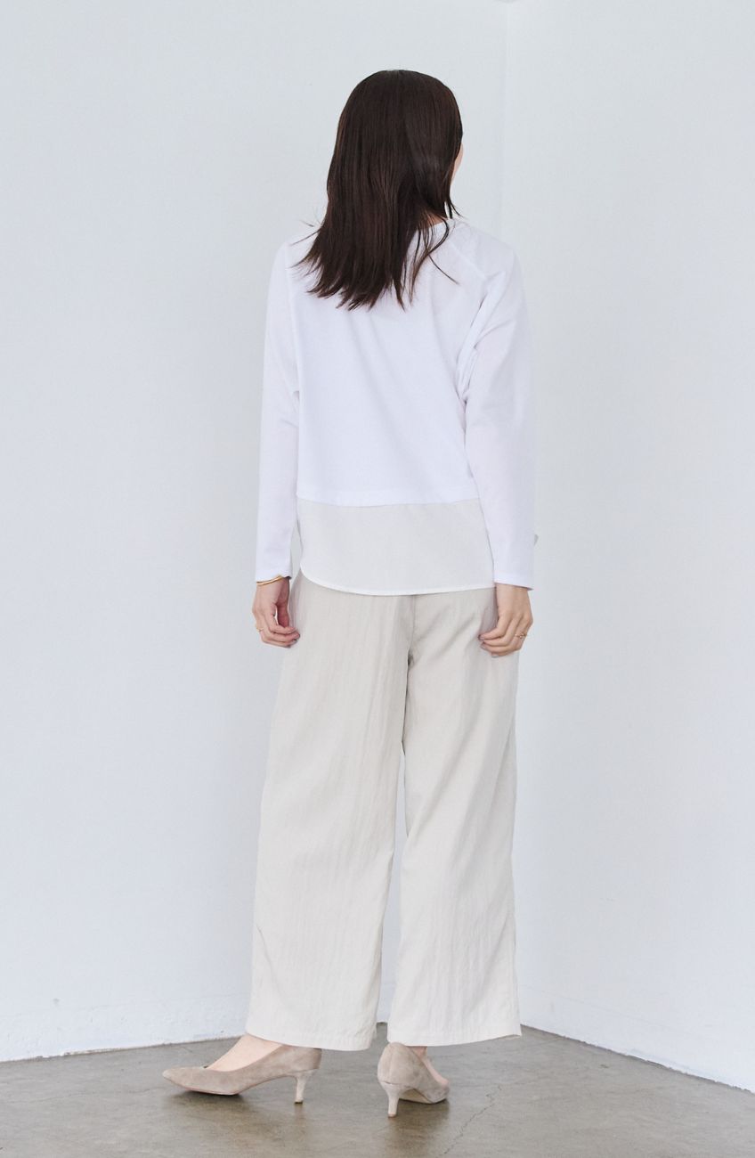 レーヨンナイロンイージーパンツ