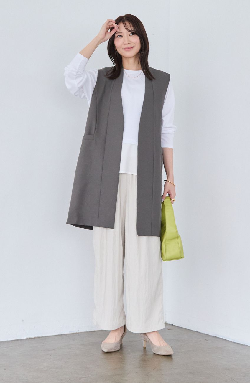 レーヨンナイロンイージーパンツ