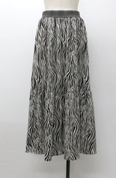サークルストレッチゼブラプリントスカート