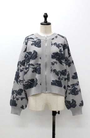 フラワージャガードモールブルゾン