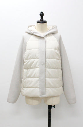 中綿×ニット切替ジャケット