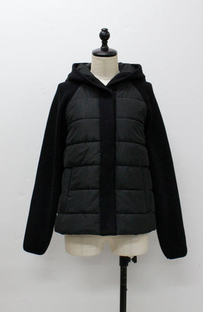 中綿×ニット切替ジャケット