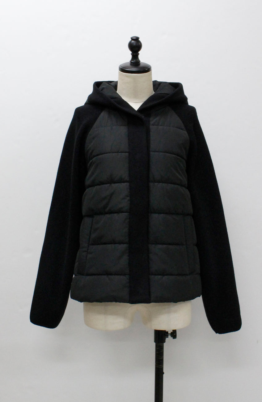 中綿×ニット切替ジャケット