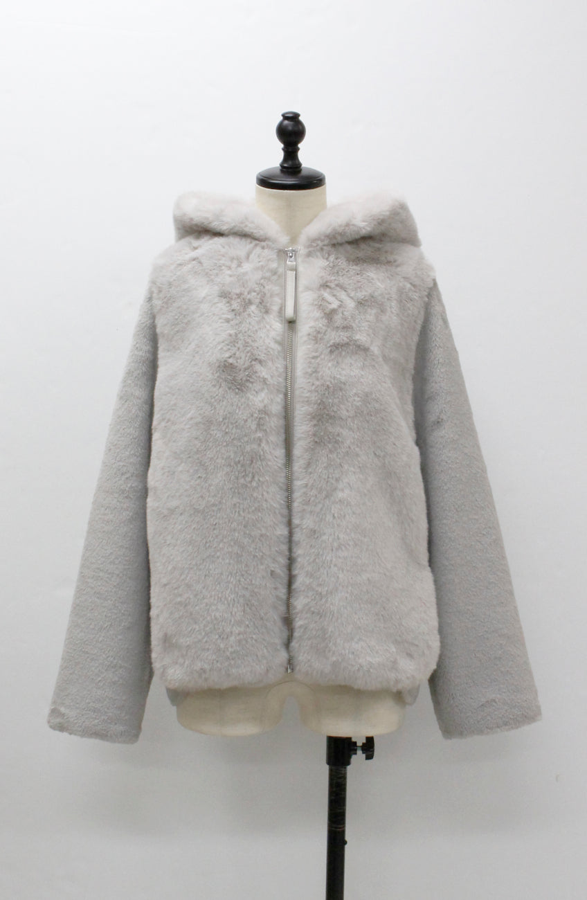 エコファー×ムートンジャケット