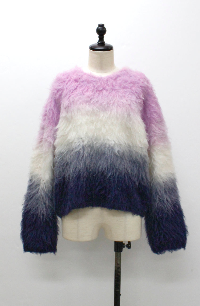 ウールブラッシュグラデーションプルオーバー