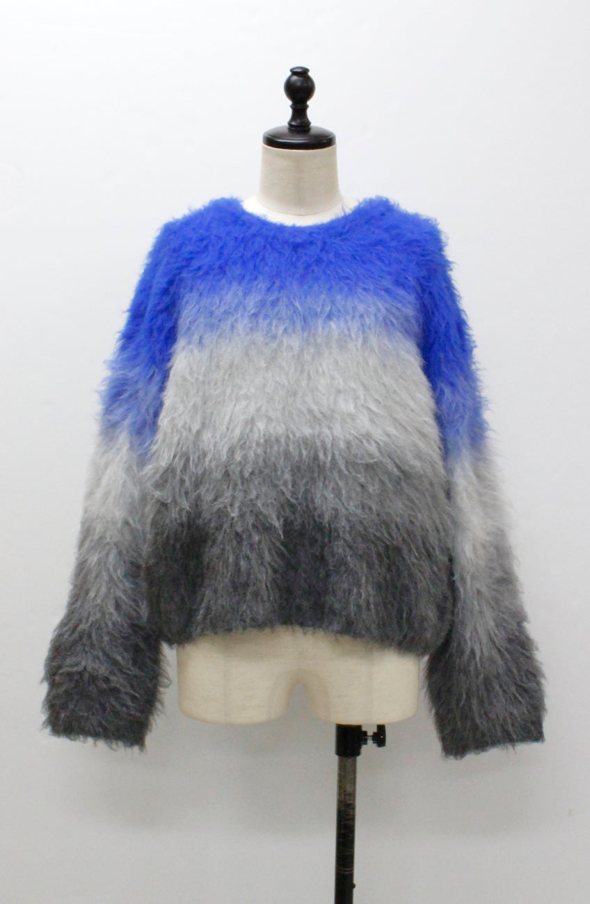 ウールブラッシュグラデーションプルオーバー