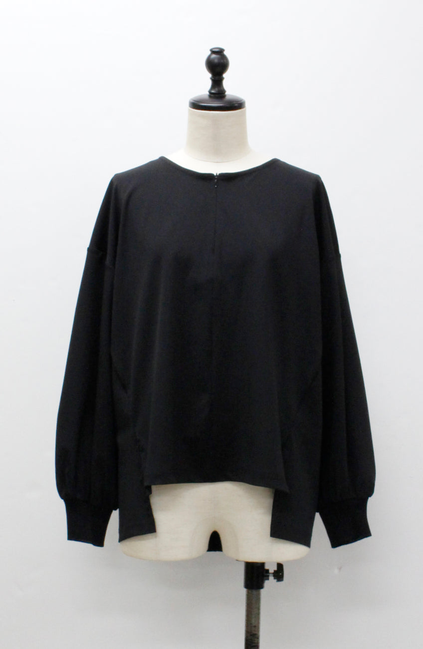 [acoさんコラボ] CICA配合サークルストレッチコクーンシルエットプルオーバー