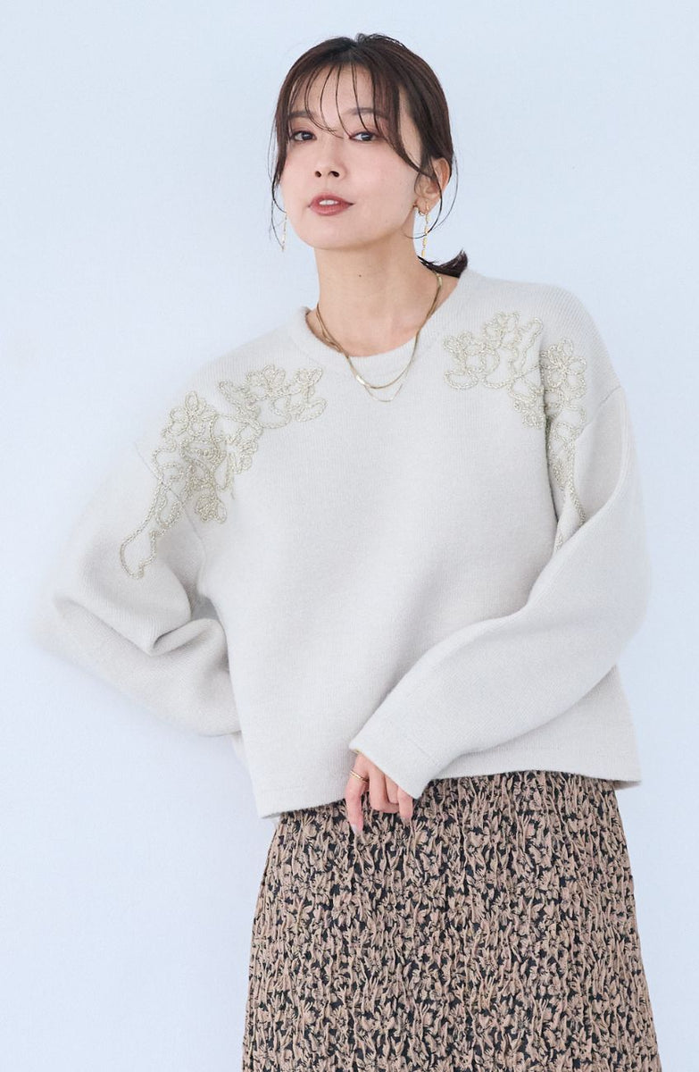 【超人気◎】BRIEFING　ウールニット　カモ　総柄　刺繍　美品　完売モデル◎ ノルディックWジャガードビッグプルオーバーニット MONO-MART│MONO