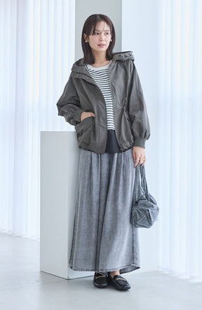 ポンチローマラグラン布帛切替プルオーバー