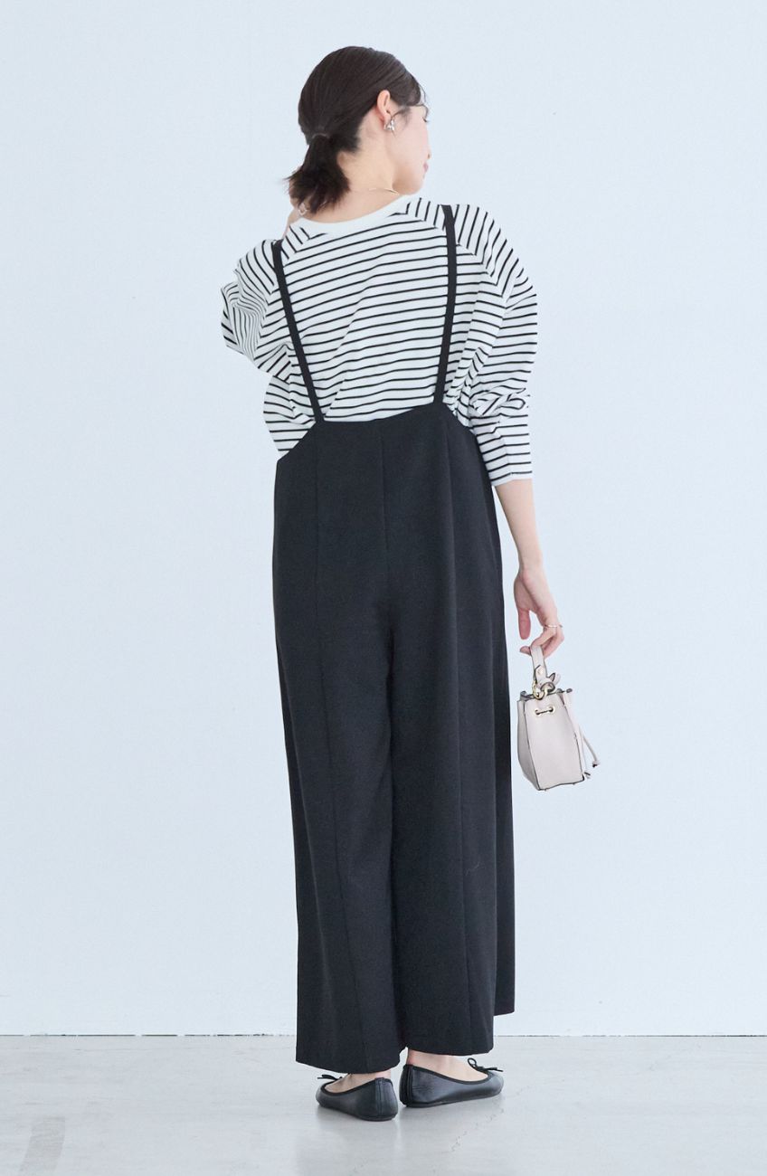 ポンチローマラグラン布帛切替プルオーバー