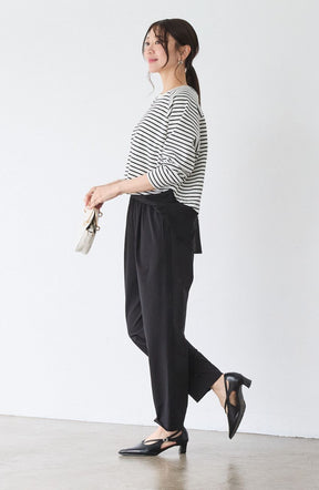 ポンチローマラグラン布帛切替プルオーバー