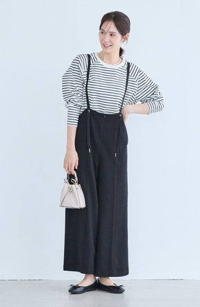 ポンチローマラグラン布帛切替プルオーバー