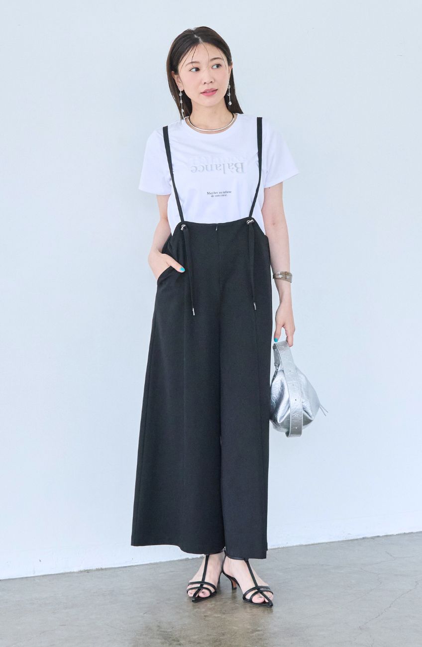 [高機能] ドライコットンエンボス×箔ロゴTシャツ