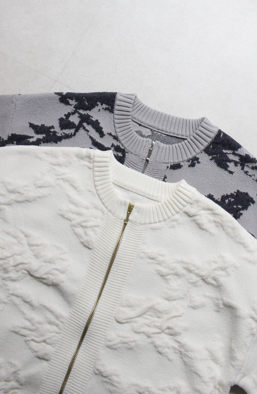 フラワージャガードモールブルゾン