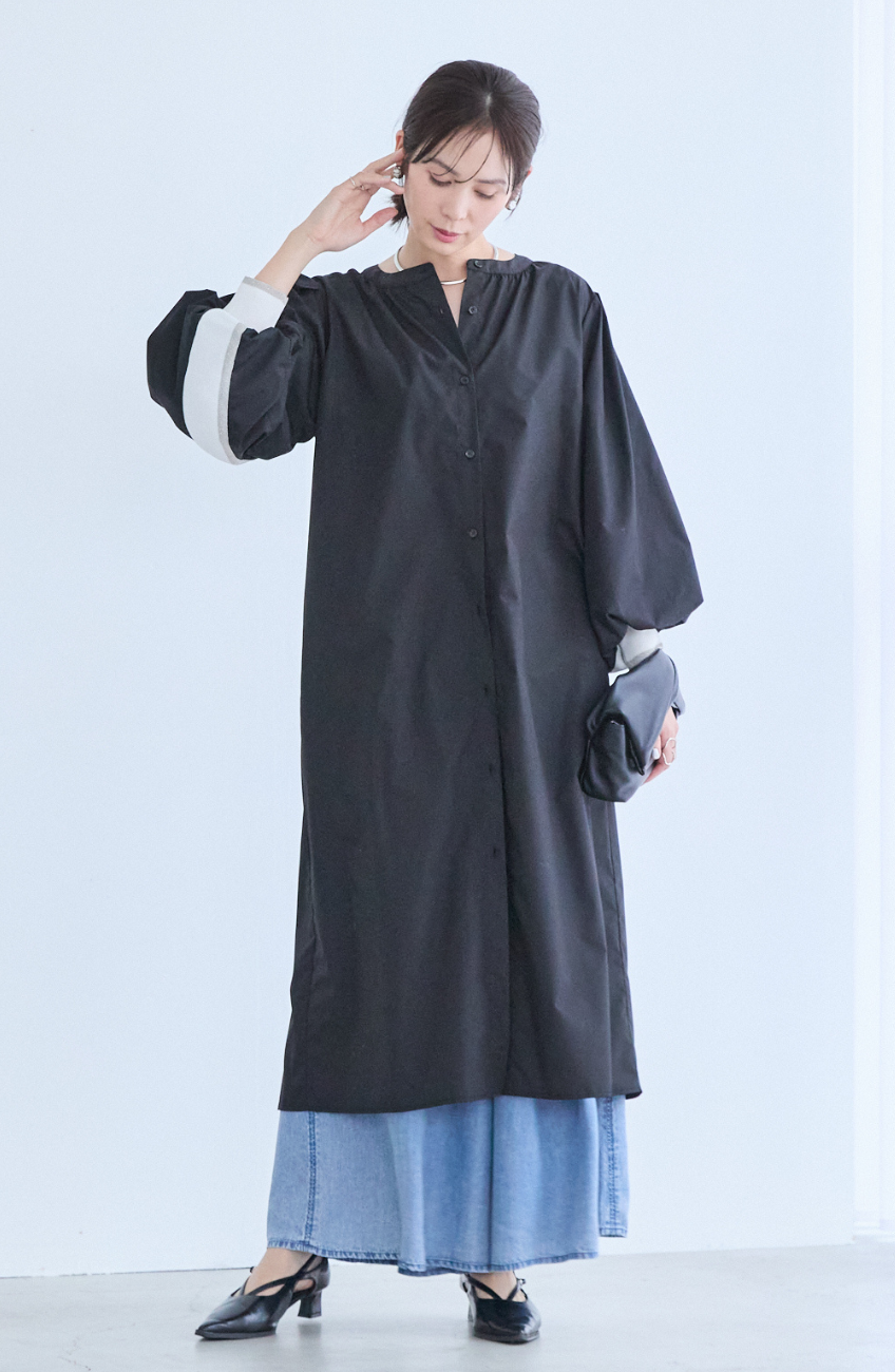 EC限定　バックヨークテープシャツワンピース