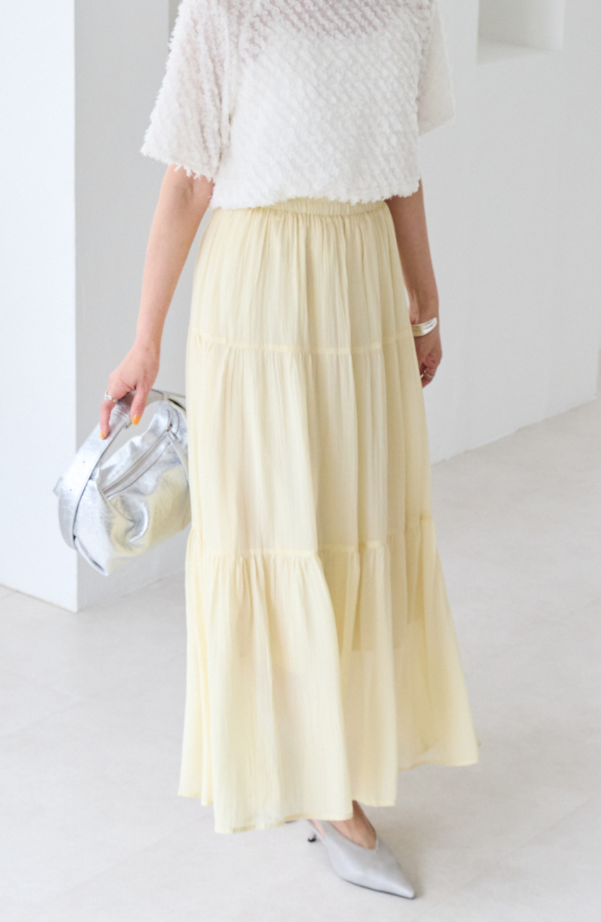 シアーエステルティアードスカート