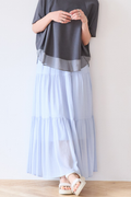 シアーエステルティアードスカート
