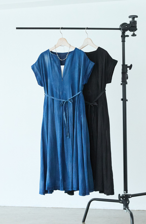 [cahoさんコラボ] Hand Madeブラストデニムワンピース