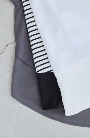 ポンチローマラグラン布帛切替プルオーバー